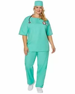 Adult ER Surgeon Plus Size Costume -Cosplay Shop 01463249 d