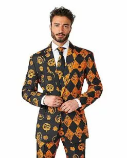 Adult Distressed Pumpkin Party Suit