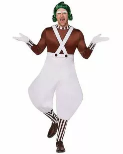 Adult Oompa Loompa Costume - Willy Wonka And The Chocolate Factory