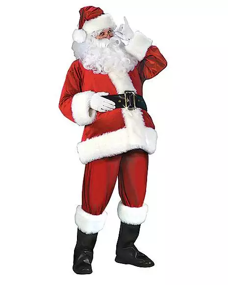 Adult Velvet Santa Suit Deluxe 1 Adult Velvet Santa Suit Deluxe